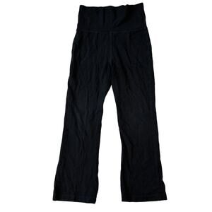 Hanna Andersson Girls Black Yoga Pants 110